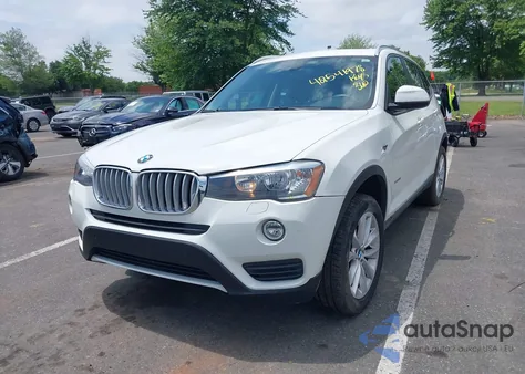 2016 BMW X3 xDrive28I z USA, uszkodzony, nr VIN 5UXWX9C58G0D94991
